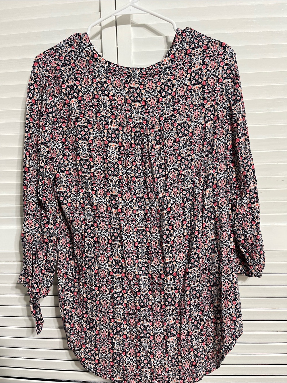 Westport Pink and Black Floral Tunic Top - Picture 1 of 9